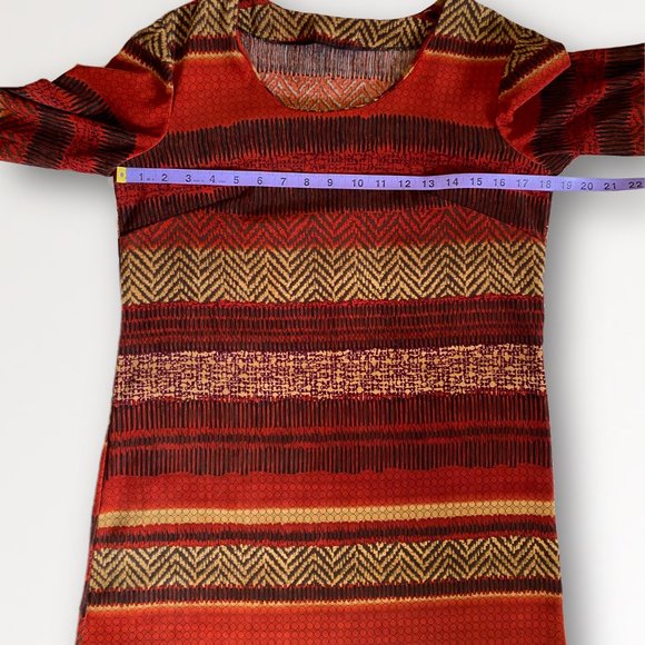 Red Retro Inspired Shift Dress - Picture 6 of 6